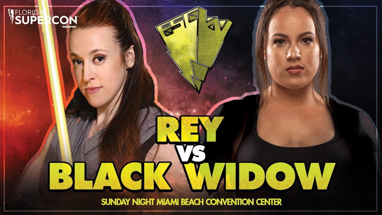 FSCW Sunday at Florida Supercon: Rey (Kilynn King) Vs Black Widow (Rocky Radley) FULL MATCH