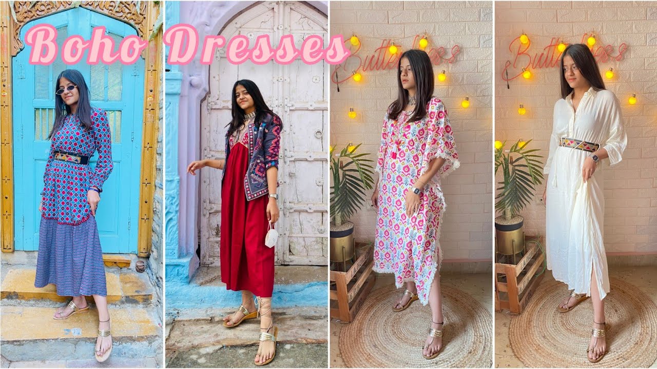 DRESS~HAUL•∆|Affordable ethnic dresses|TRYON & REVIEW| हॉल |ट्रैडी|BUTTERFLIES #dress haul #dresses