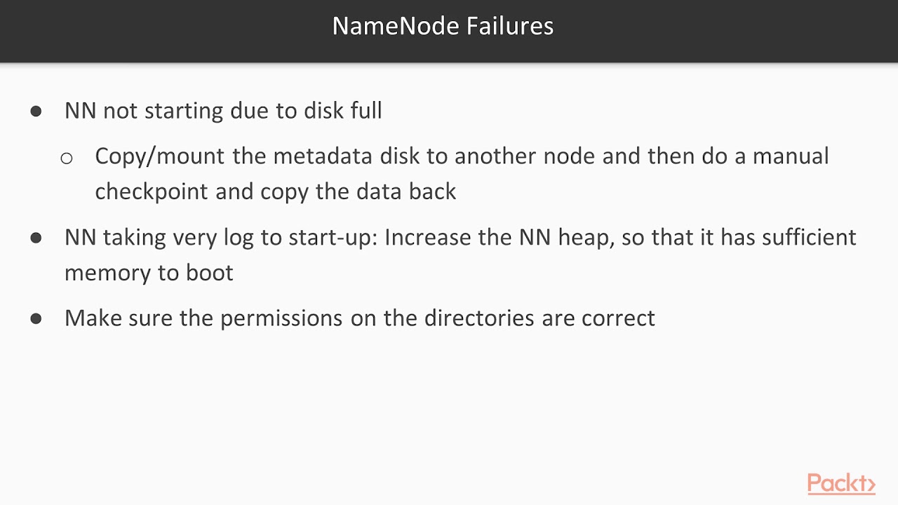 Hadoop Administration and Cluster Management: Hadoop Troubleshooting – Part 1|packtpub.com