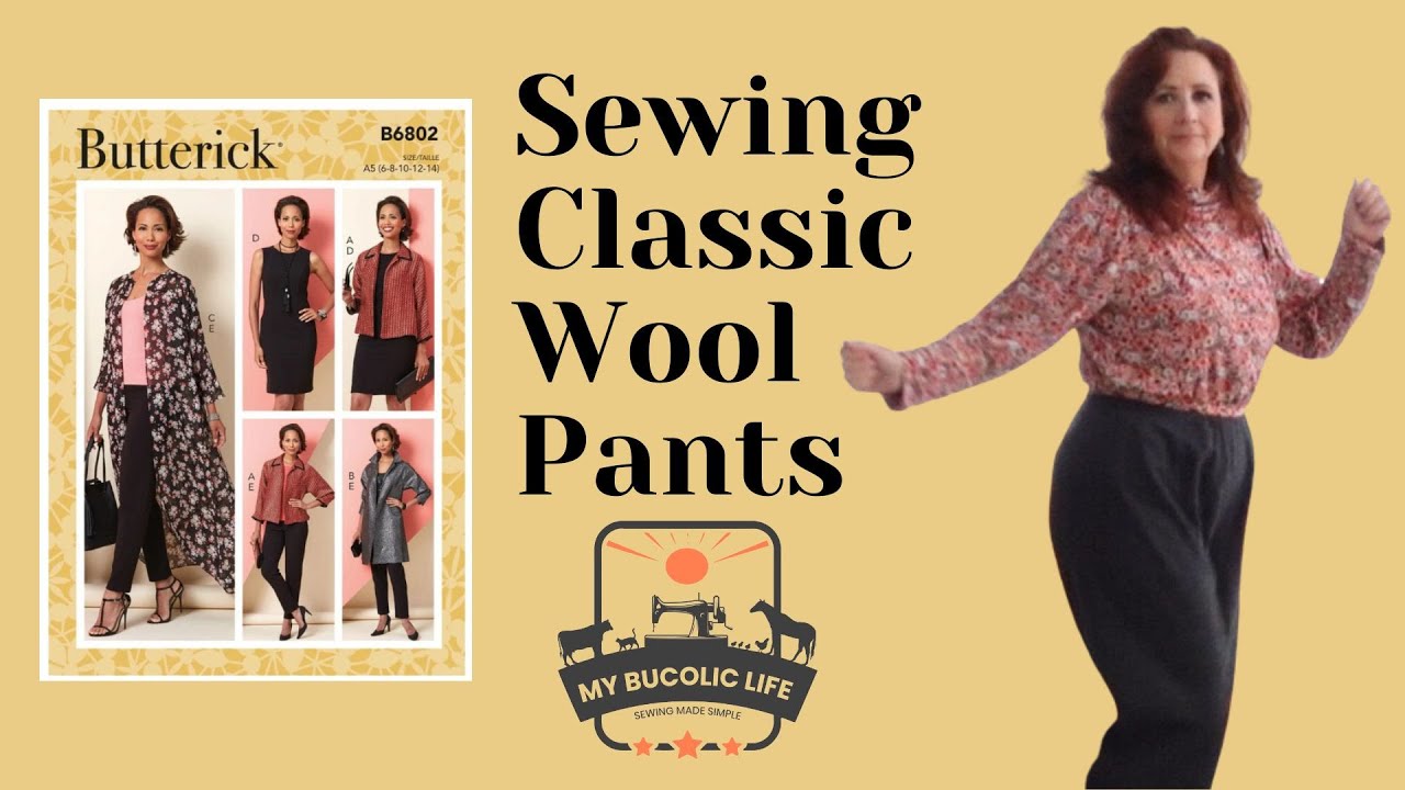 Sewing Classic Wool Pants with Butterick  6802