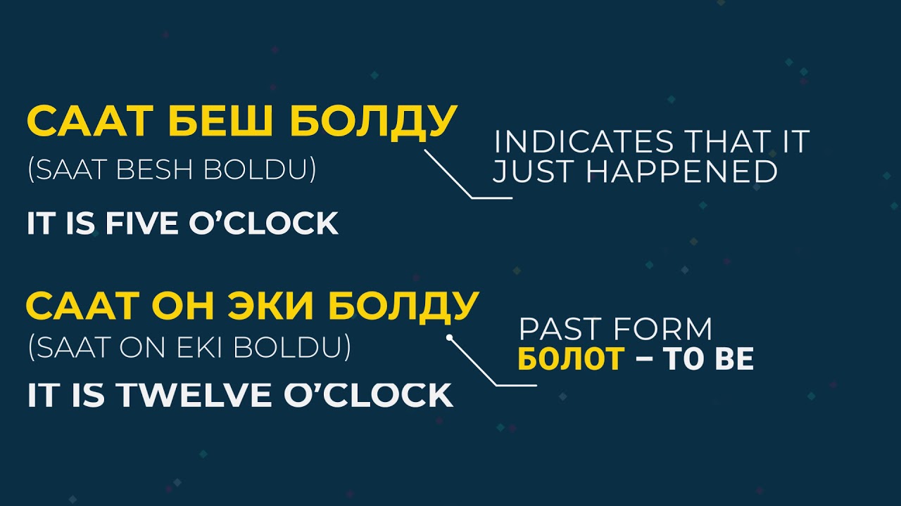 WARC Kyrgyz Language Tutorials Episode 29: Telling Time