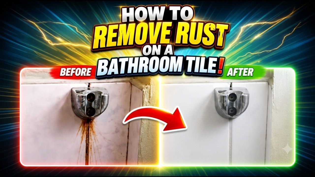 How to Remove Rust on a Bathroom Tile