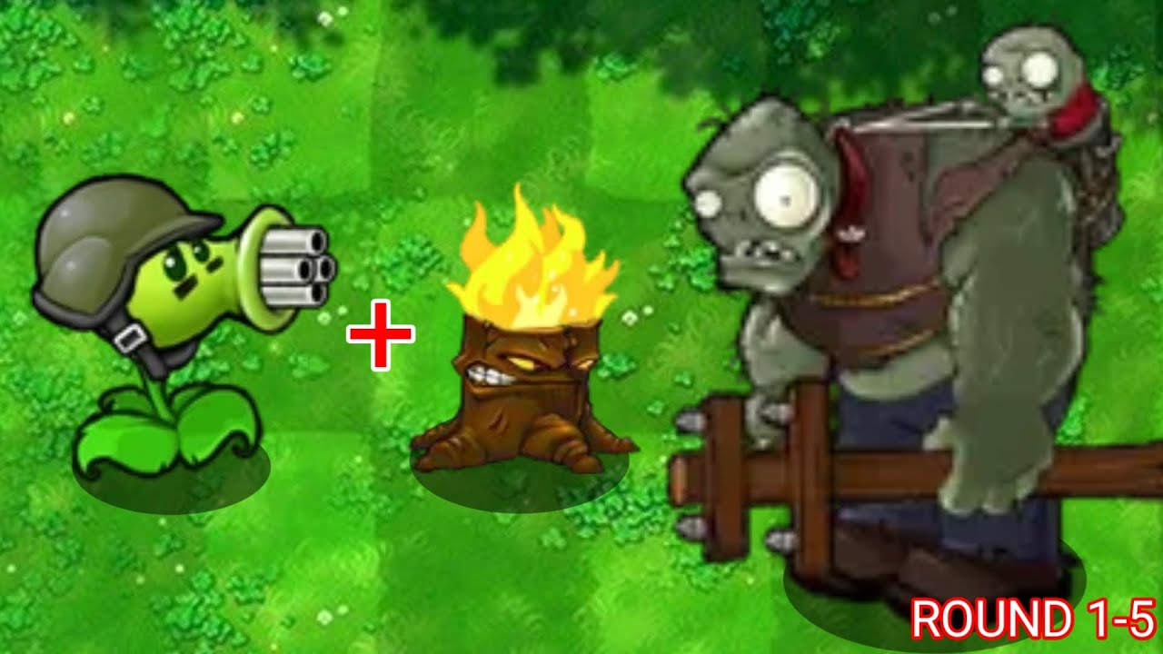 PVZ Fusion Challenge: Gatling Pea vs Gargantuar - The ROUND 5 Endurance Test!