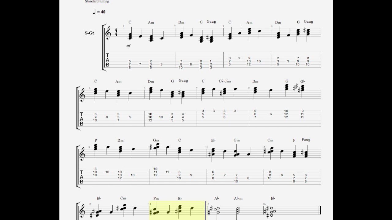 Etude 1 Root Position Triads