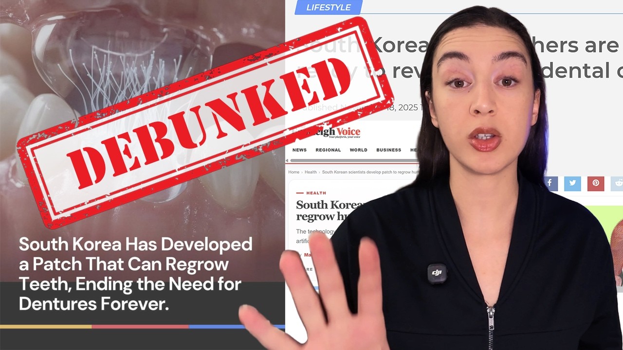 South Korean Tooth Regeneration Patch: DEBUNKED 🦷