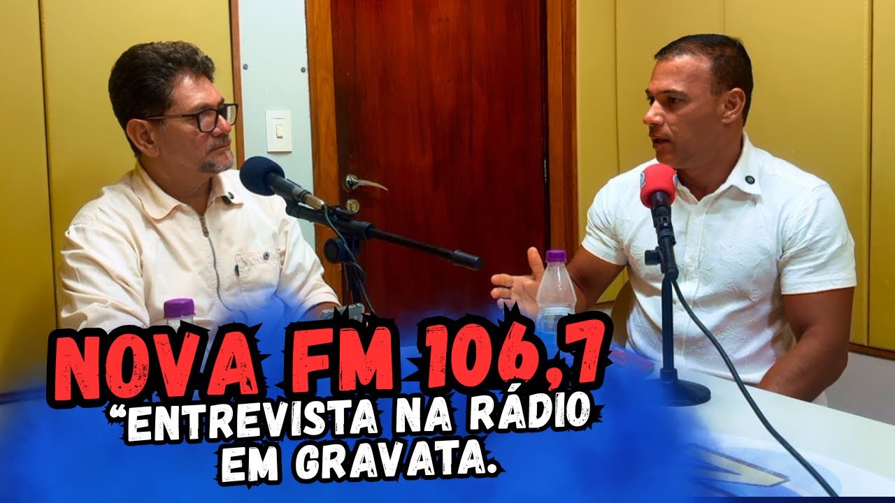 FUI ENTREVISTADO NA RÁDIO NOVA FM 