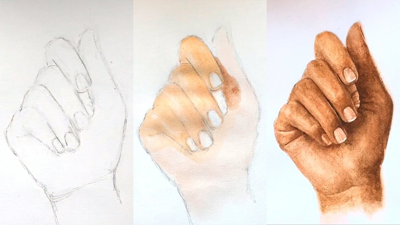 How to Paint a Realistic Hand | Cara Menggambar Tangan Realistic