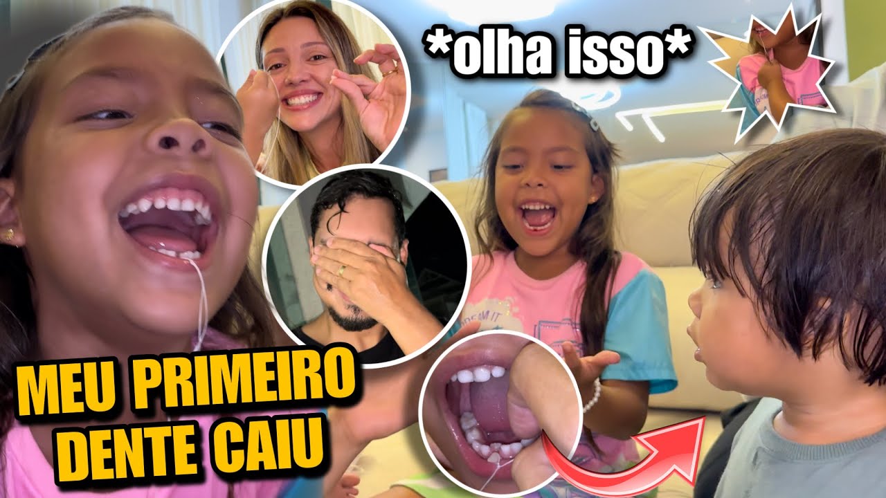 MEU IRMÃO ARRANCOU MEU PRIMEIRO DENTE * olha nossa reação  *