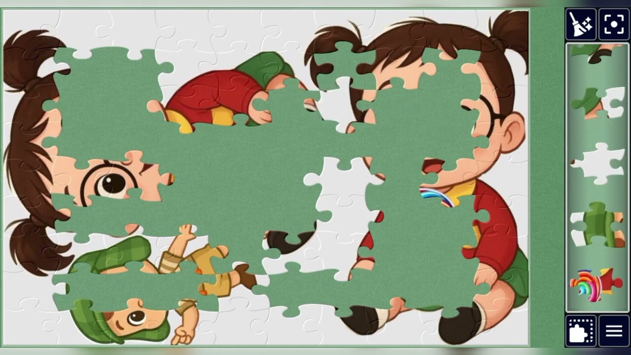 Fun-Flick Friends & the Sweet Surprise🍬🎬🎉 cute jigsaw puzzle 🧩//@jigsawpuzzle45 