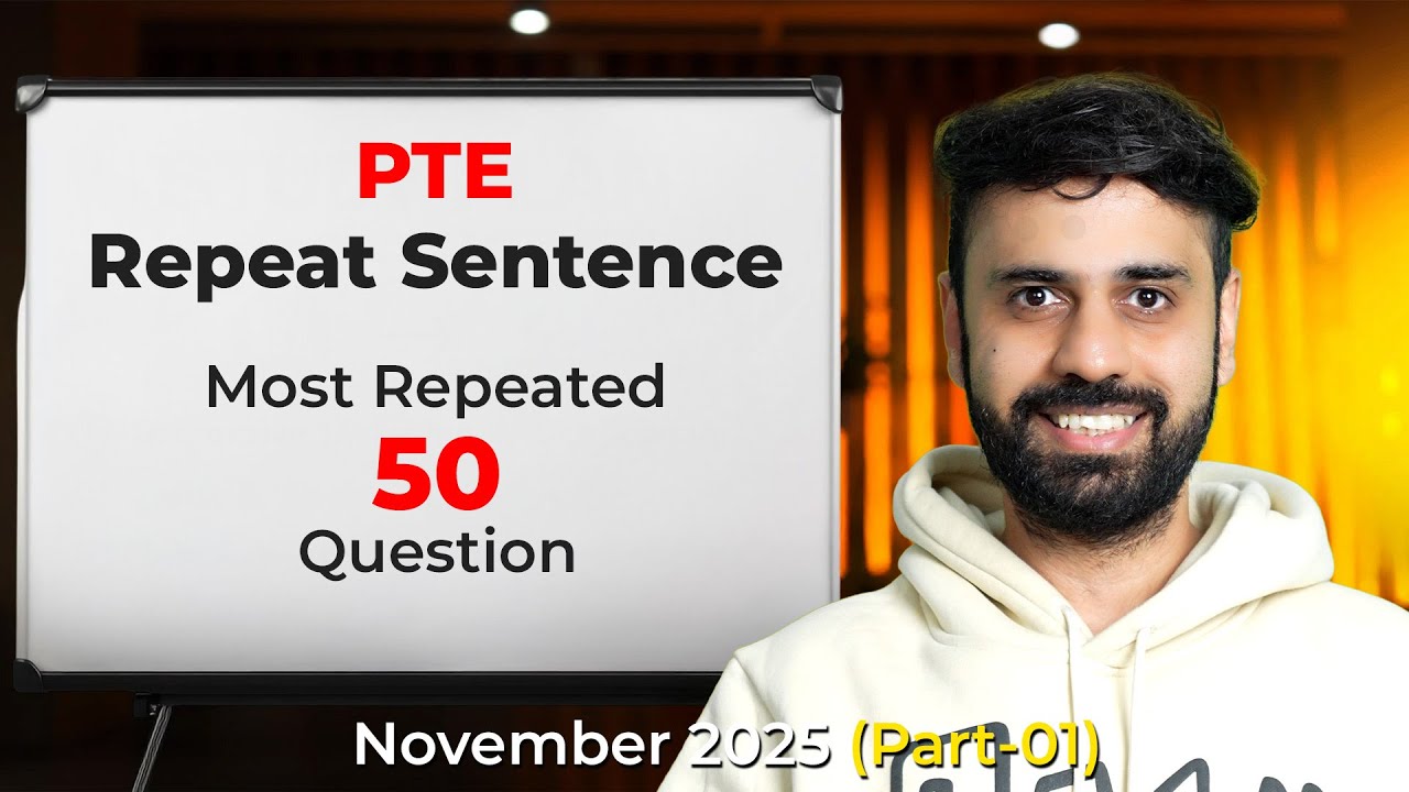 PTE Speaking Repeat Sentence | Real Exam Predictions November 2025 | VLE