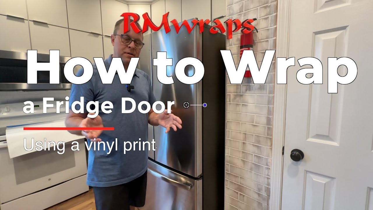 Quick-Tip: How to Wrap A Curved Fridge Door with Vinyl
