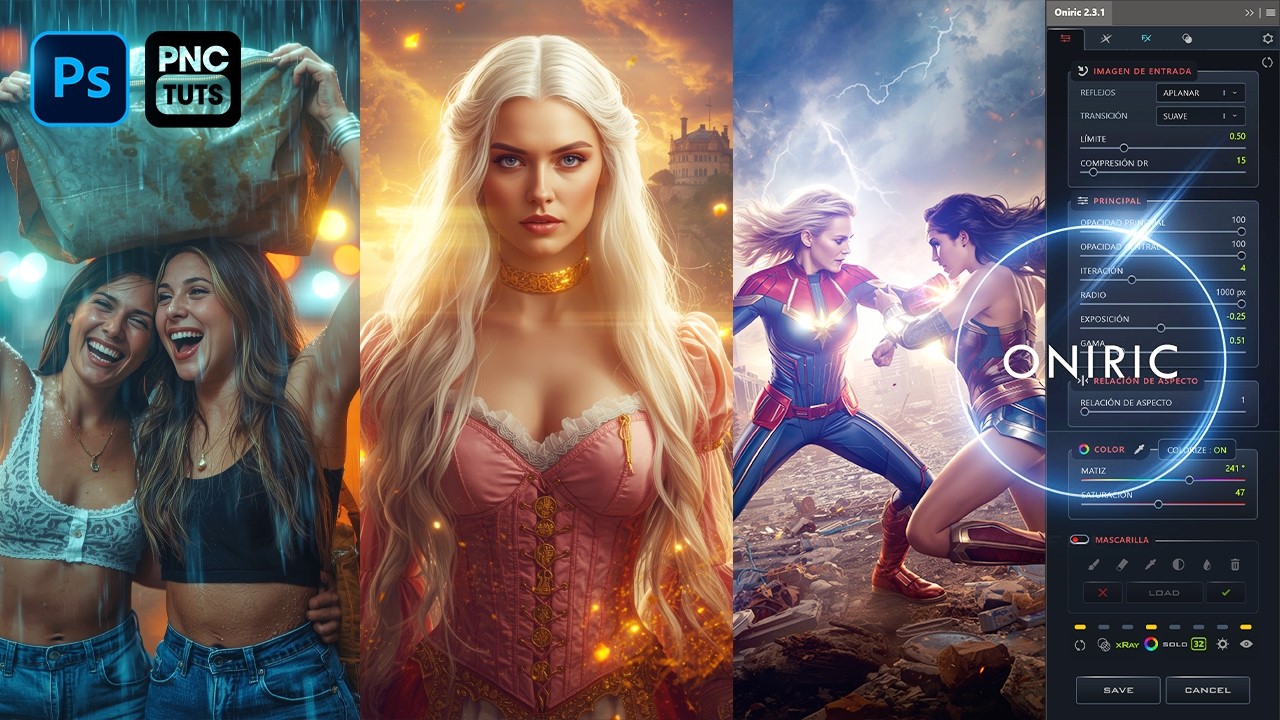 Oniric Photoshop 🔥 El Plugin que Transforma tus Fotos con Brillos Increíbles