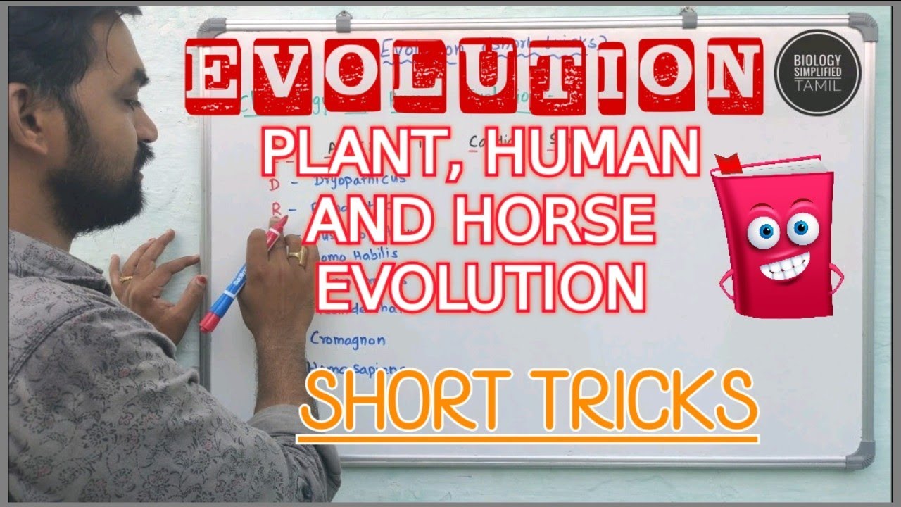 Evolution | Human evolution | Horse evolution | Plant evolution | Short tricks l Mnemonics