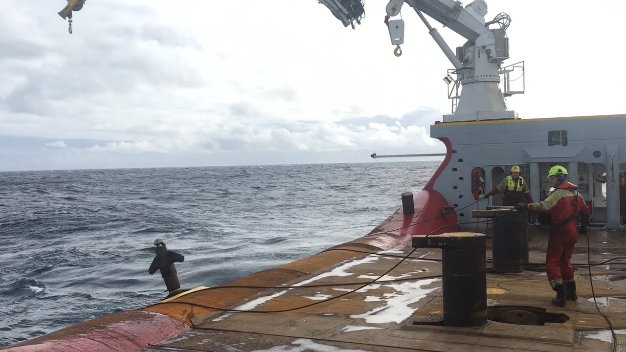 Pre-Lay. World's largest anchor handler in action! AHTS