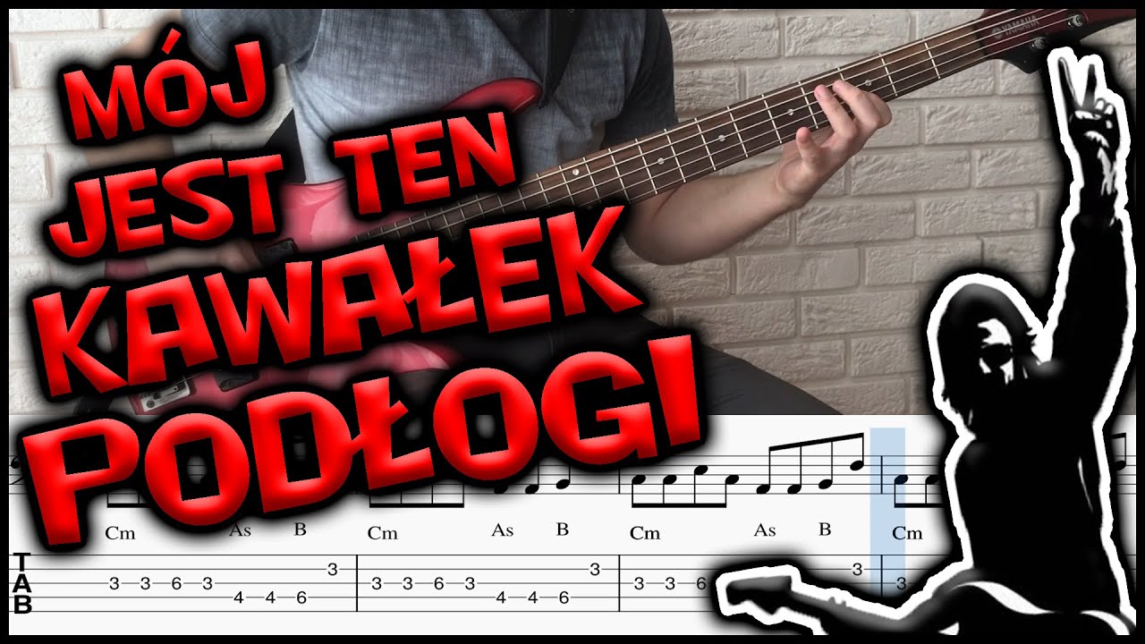 MÓJ JEST TEN KAWAŁEK PODŁOGI - Mr Zoob gitara basowa (bass cover) - nuty, tabulatura | Jak zagrać #4