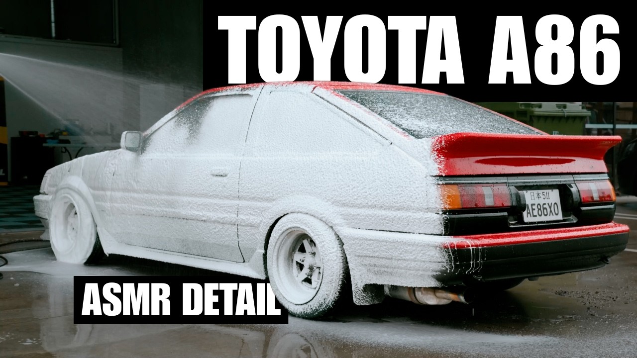 ASMR Detailing a Toyota AE86 | Cut & Polish Restoration