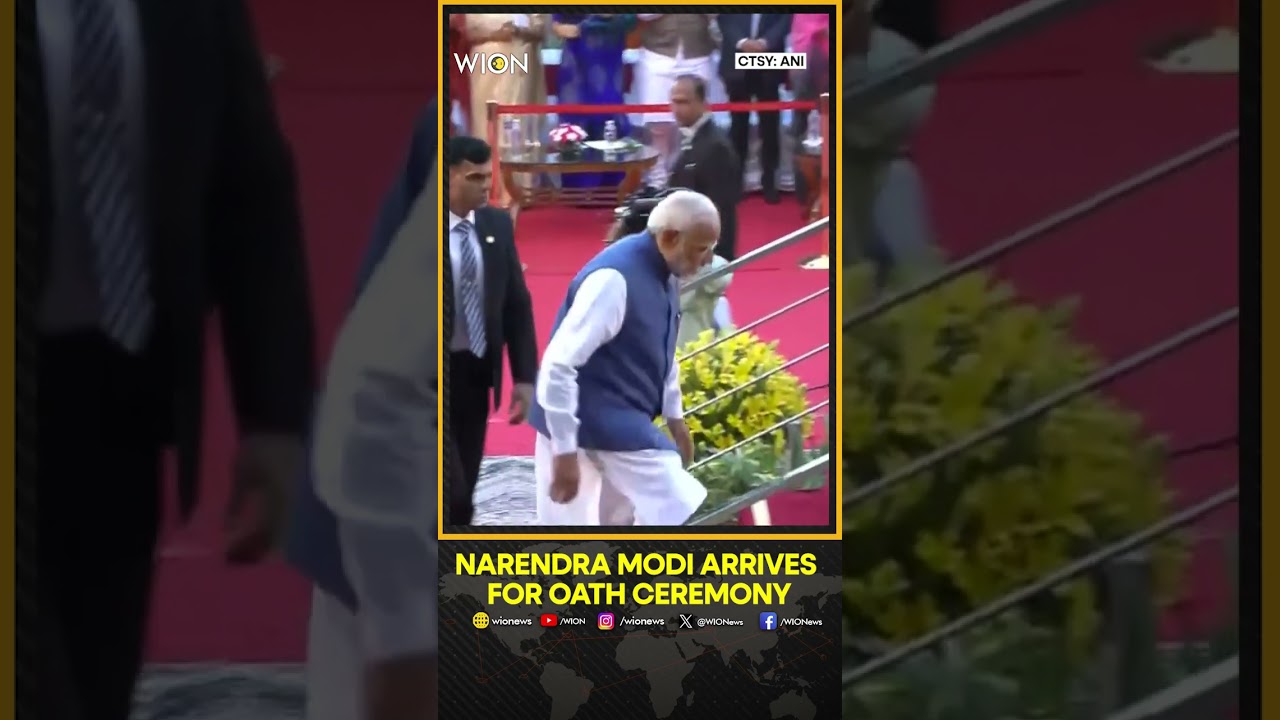 PM Modi Oath Ceremony News: PM Modi arrives at Rashtrapati Bhavan for oath-taking ceremony