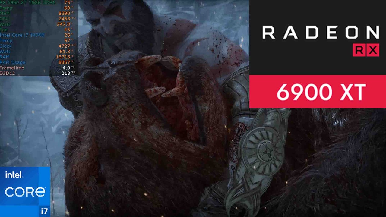 God of war ragnarok RX 6950 XT 1440P Максимальные настройки