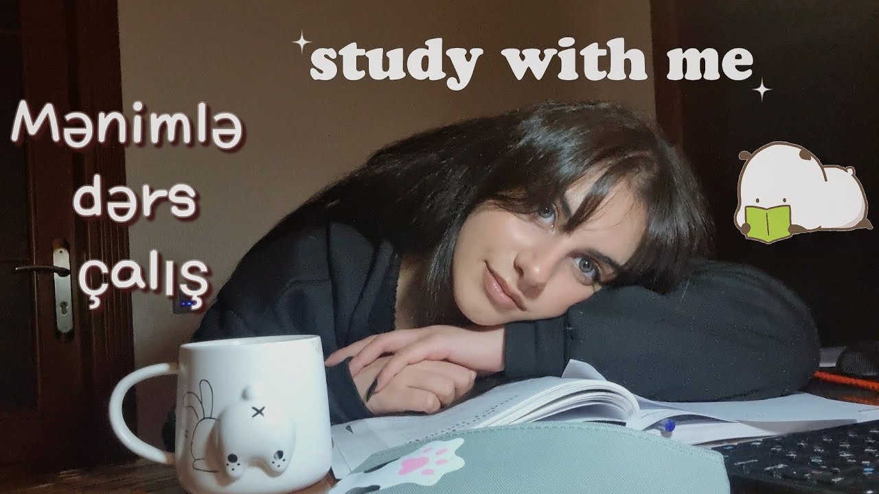 Mənimlə Dərs Çalış | Study With me (Gecə dərs çalışmaq🥲 no music)