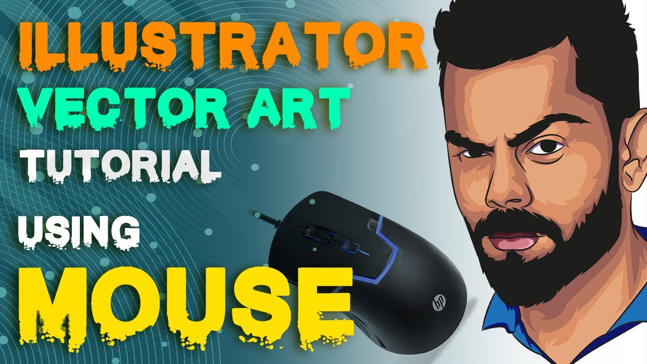 DRAWING IN ILLUSTRATOR  Using MOUSE || മൗസ്കൊണ്ട് വരക്കാം || TRICKS and TIPS to draw with a mouse ||