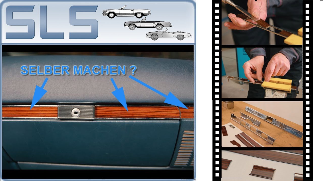 Mercedes SL R107 Zierleistenholz