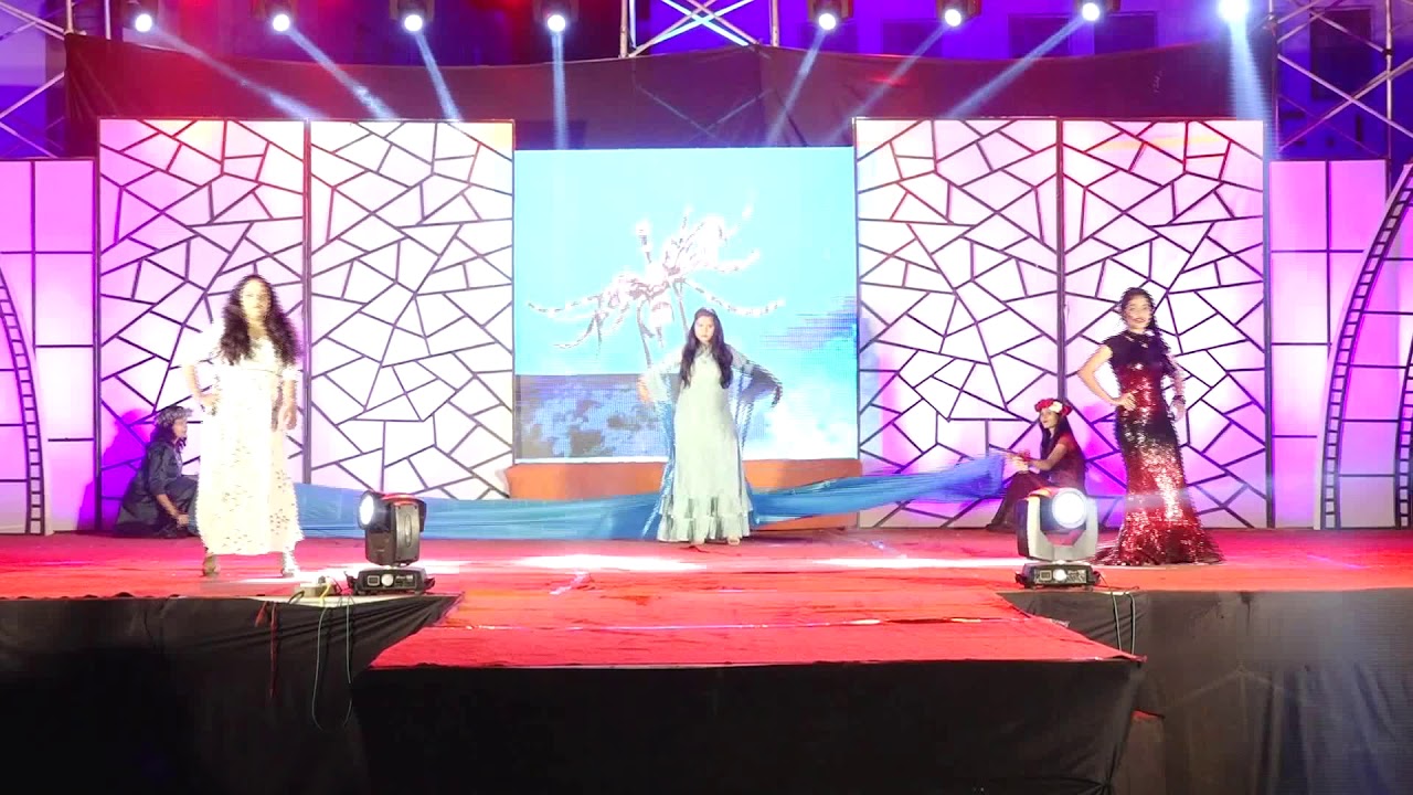 Theme !! Nature Vs Technology . Fashion show by ABIT College students ## 2k2k