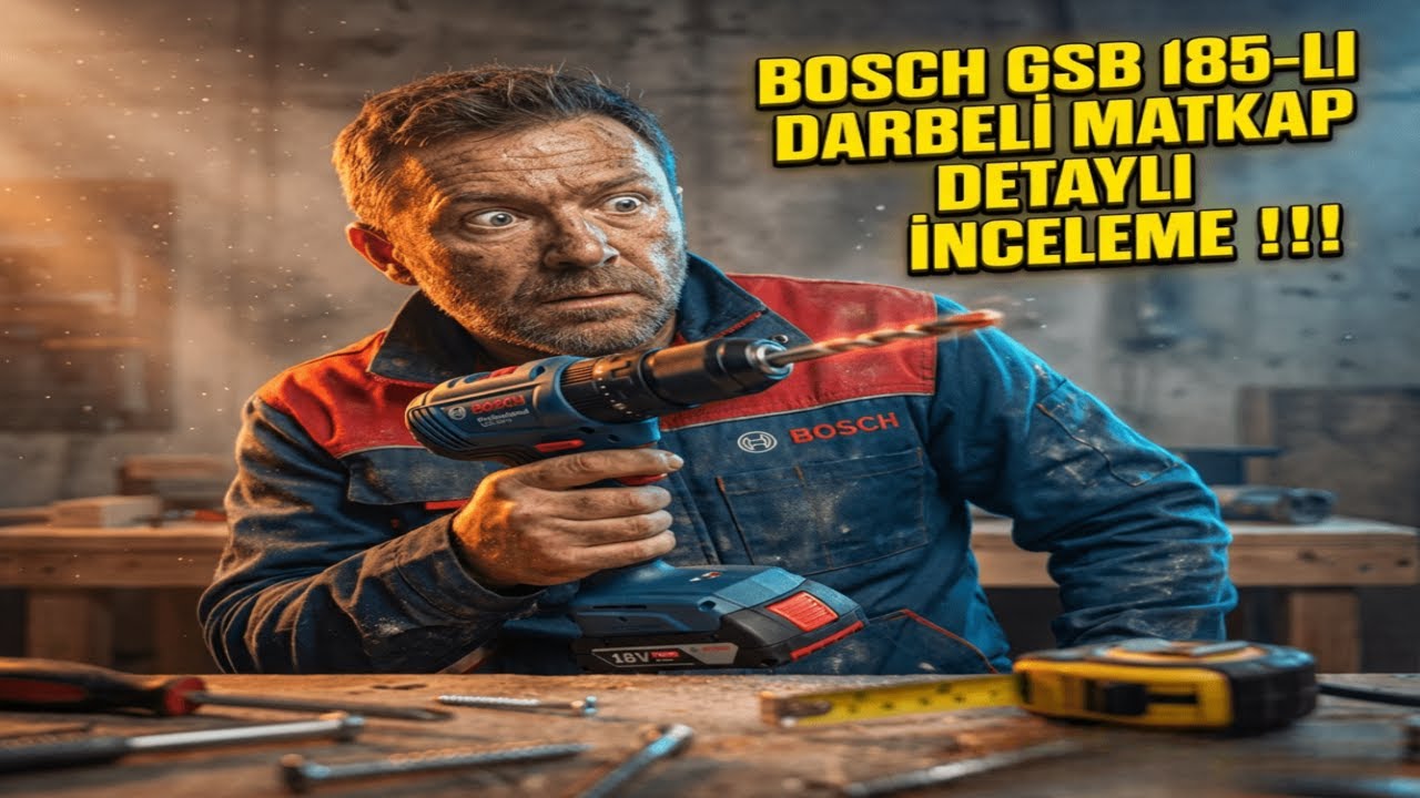 Bosch GSB 185-LI DARBELİ MATKAP DETAYLI İNCELEME !!!