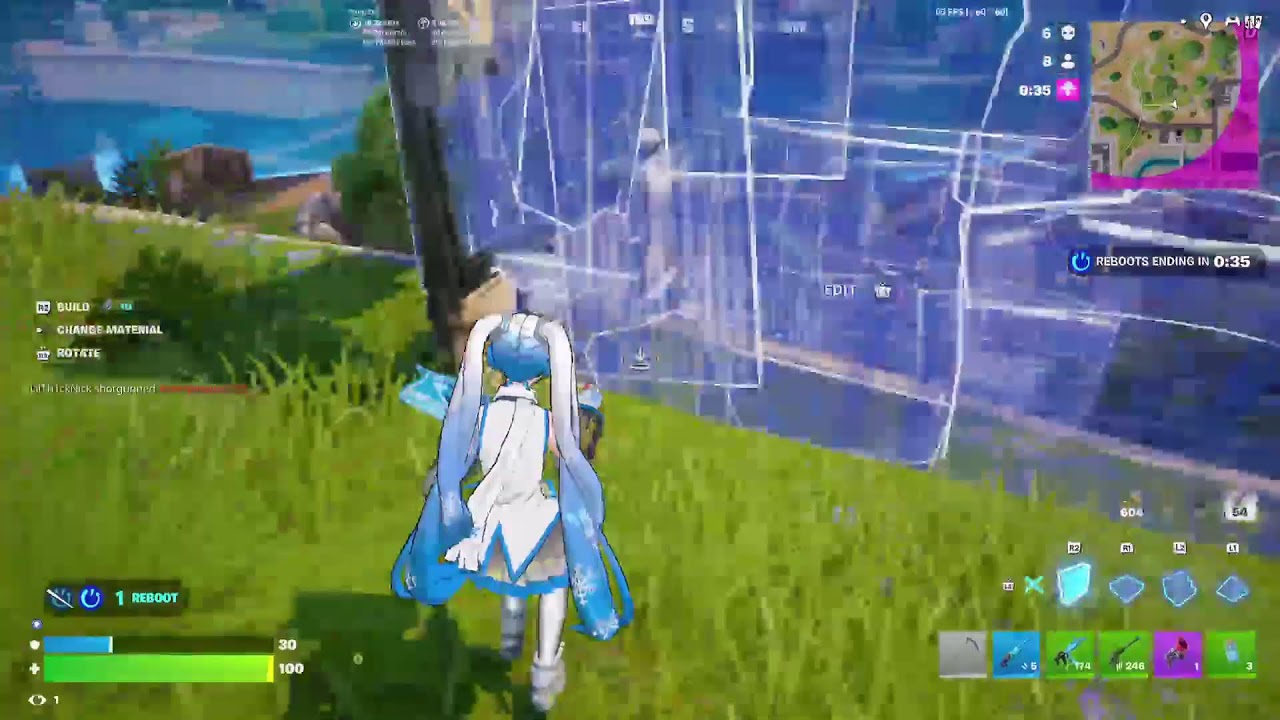 Playing Fortnite for a little bit