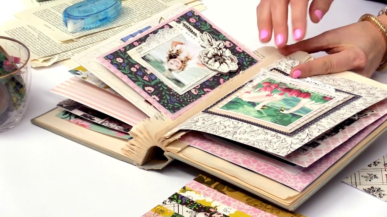 How to Create a Vintage Mini Album with the Flourish Collection by Maggie Holmes