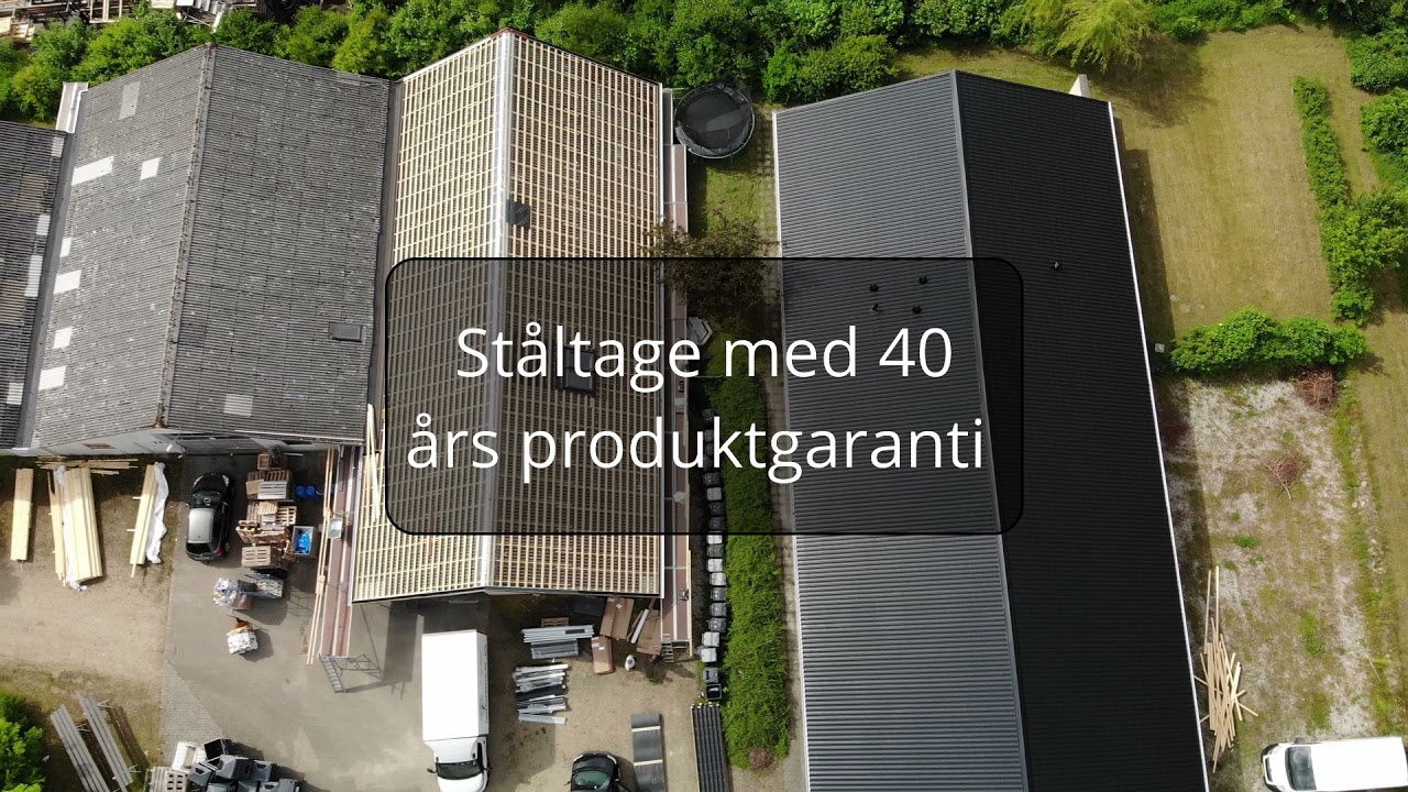 Montering af st&aring;ltag