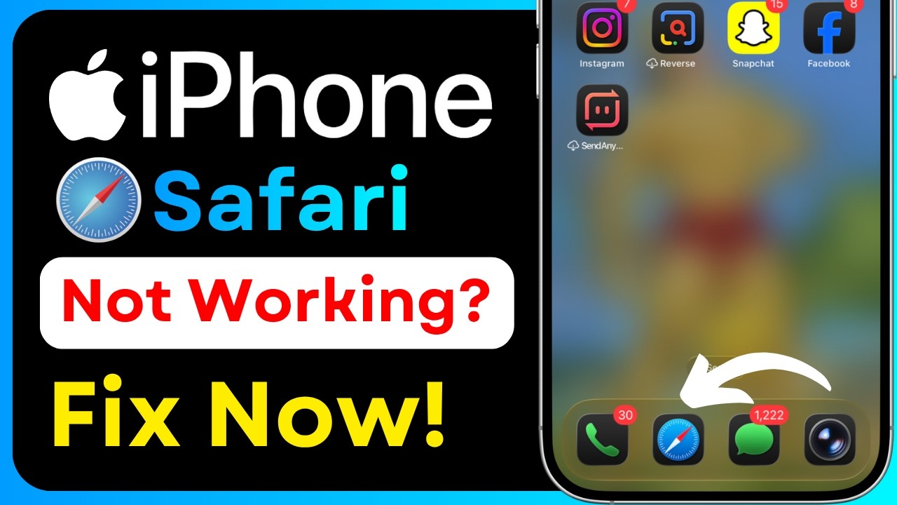 iPhone Safari Not Working Fix | Safari Browser Problem Solution | Internet Browser Error Fix 2026