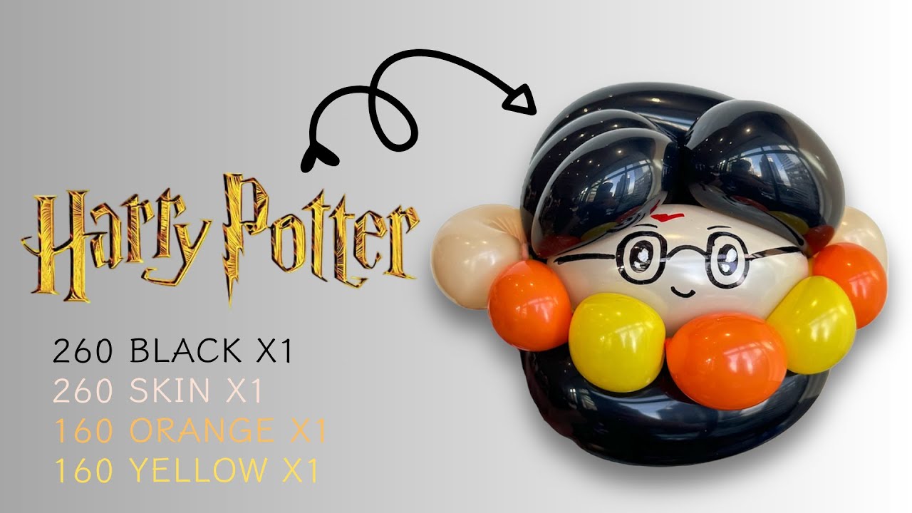 How to make Harry Potter Balloon Twisting 100% FREE Tutorial | 哈利波特扭氣球教學