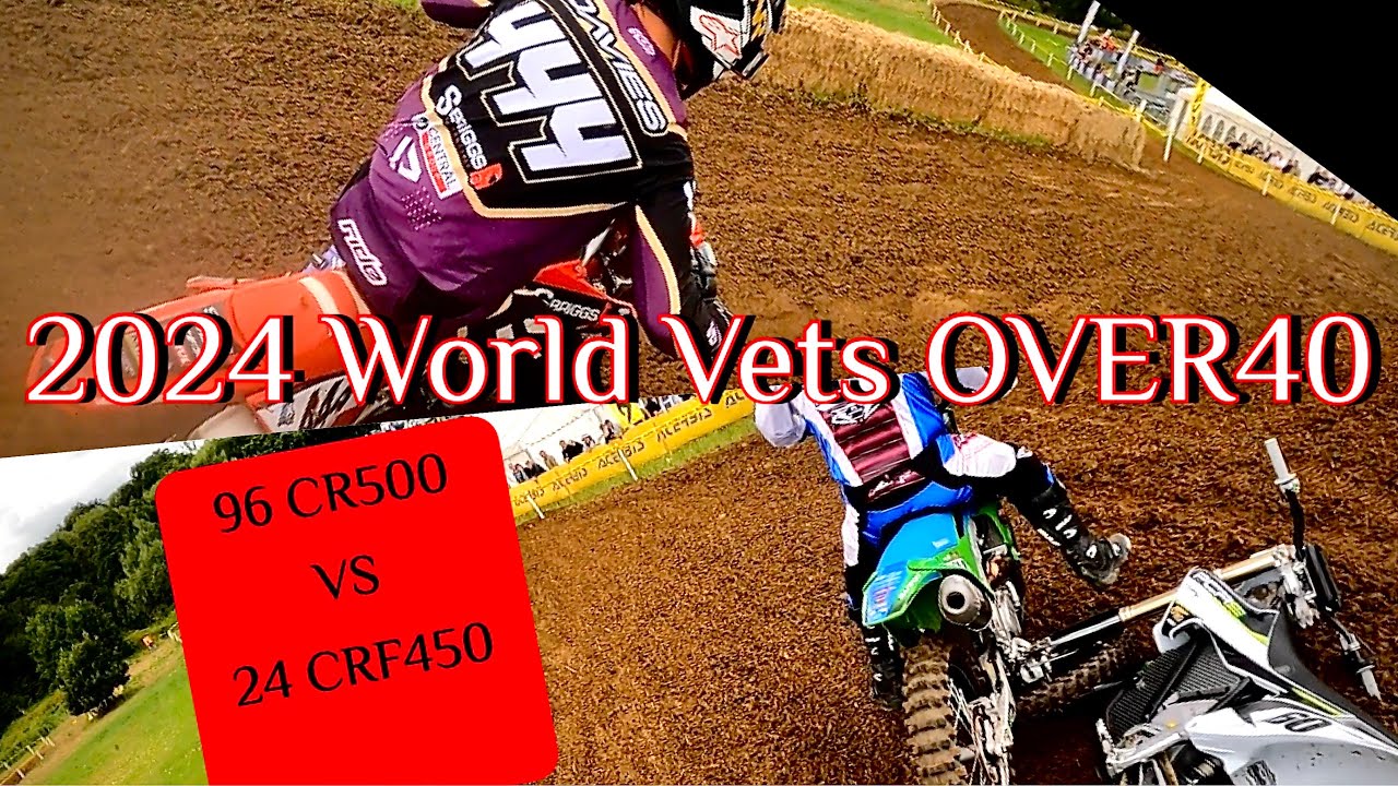 FUN 96 CR500 VS 24 CRF450 battle at the 2024 World Vets Farleigh Castle