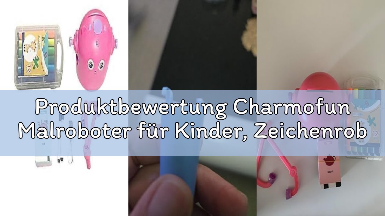 Produktbewertung Charmofun Malroboter für Kinder, Zeichenroboter Kinder mit Stift & 100 Karten, Draw
