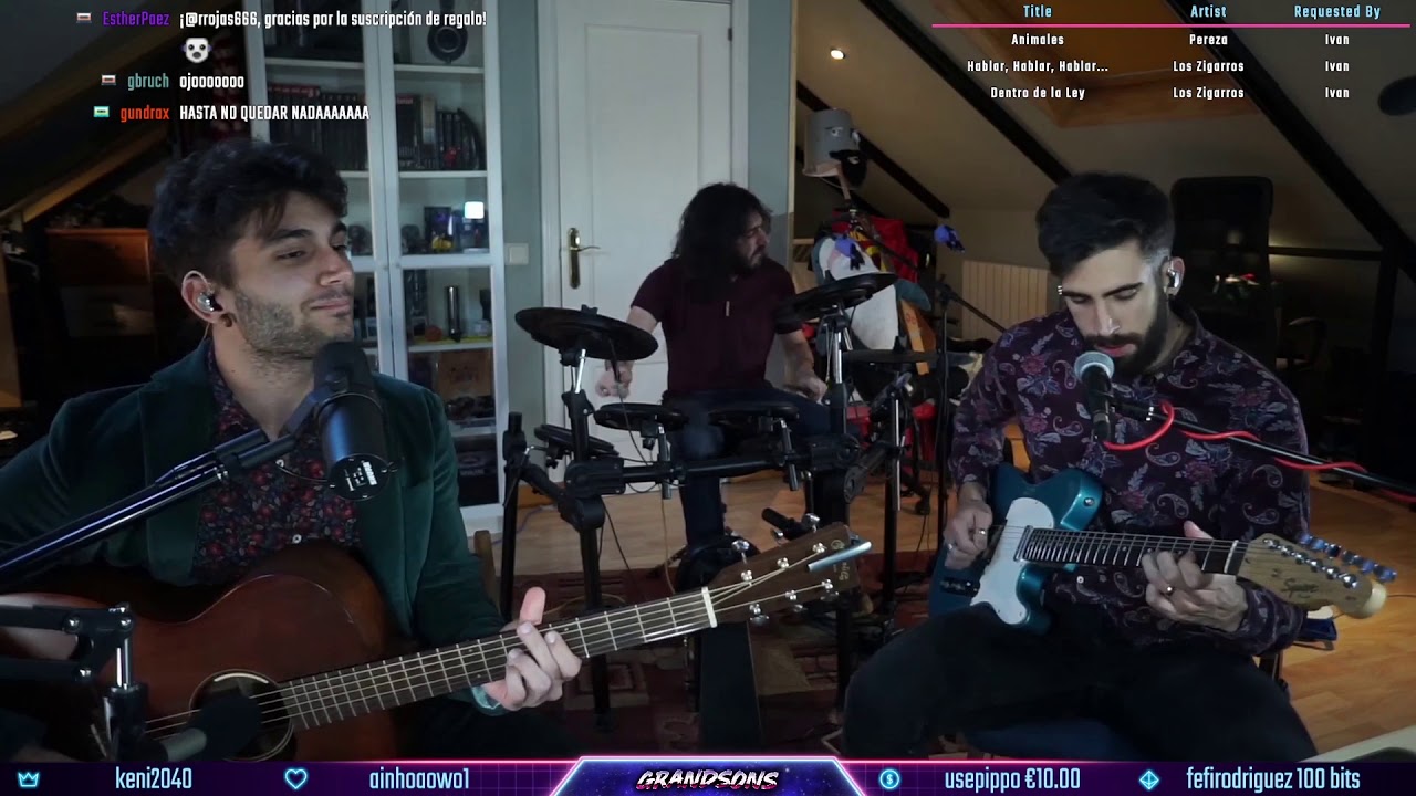 Los Zigarros - Hablar, Hablar, Hablar @ Twitch Especial Cumpleaños (Grandsons Cover)