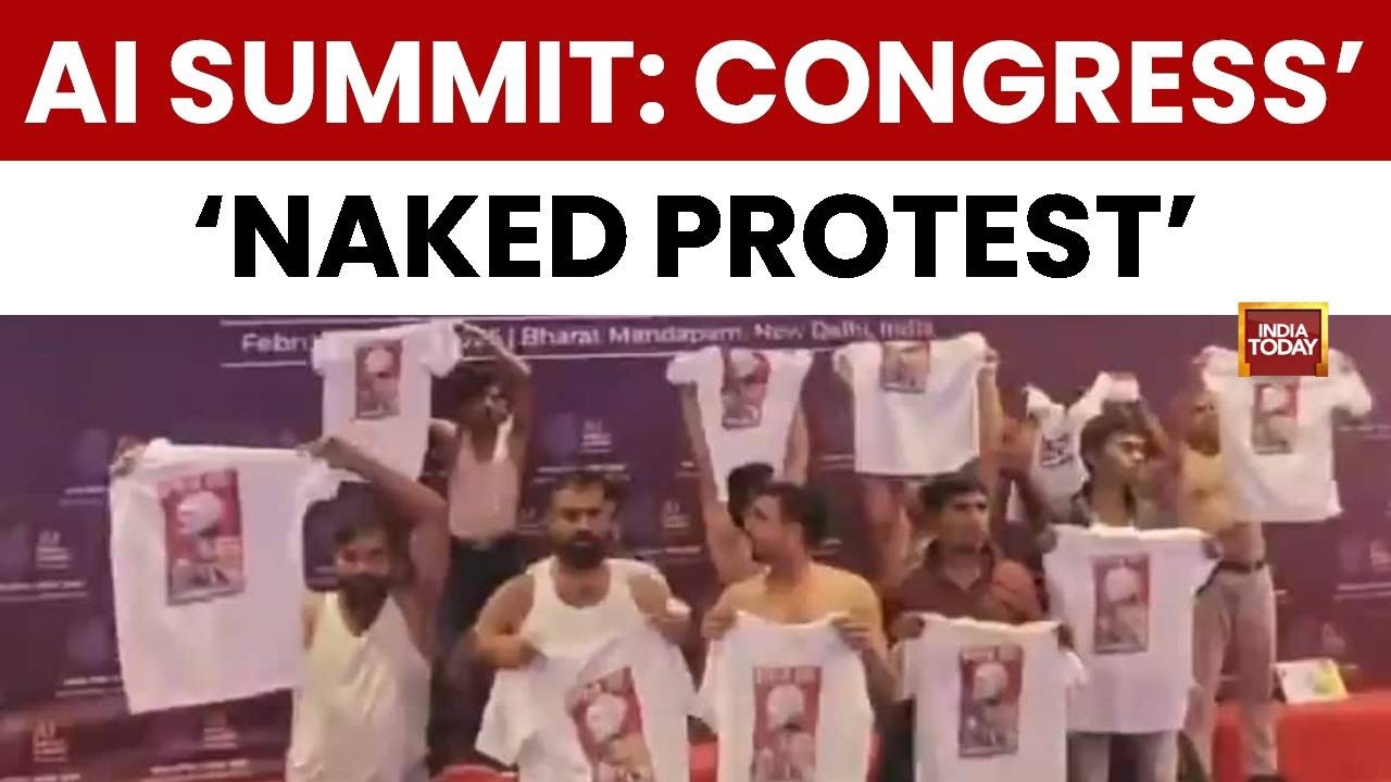 BJP Slams Congress Over AI Summit Protest: 'Attempt To Defame The Nation' | Youth Congress Protest