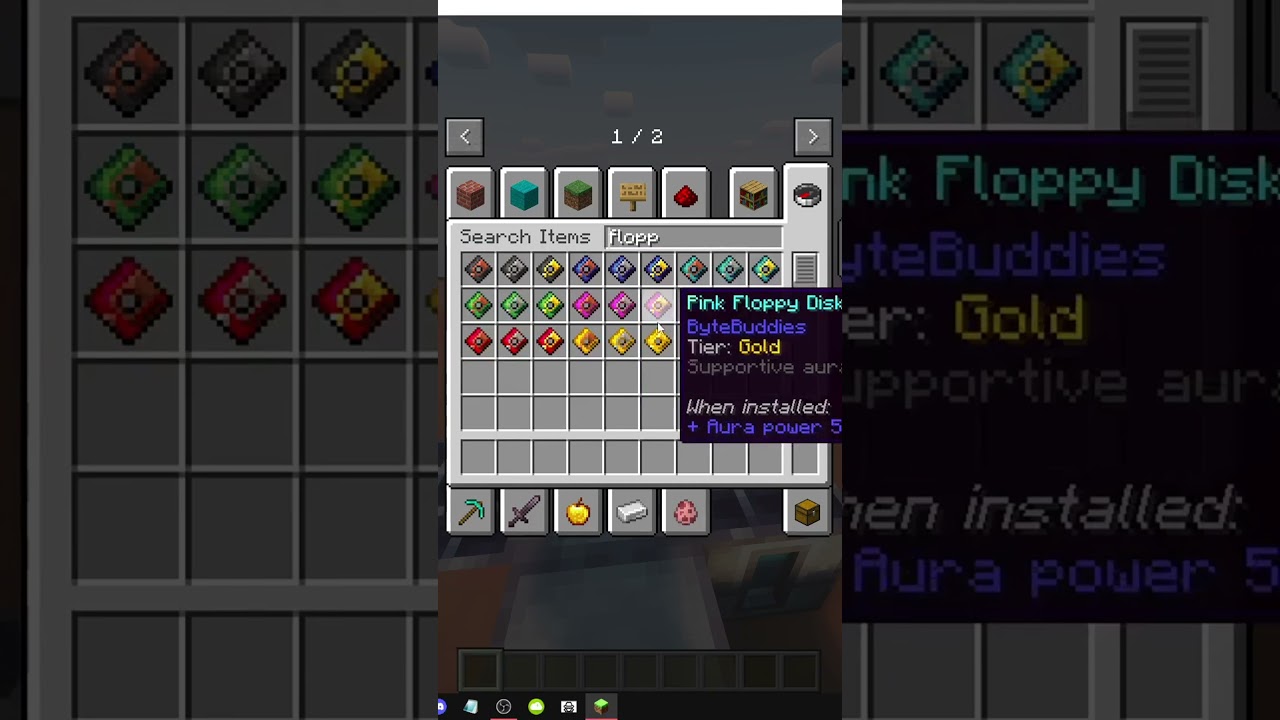 HOW TO USE FLOPPY DISKS by color and tier in MINECRAFT (ByteBuddies)