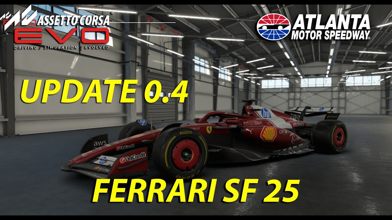 PROVIAMO LA FERRARI SF 25 - ROAD ATLANTA  SU ASSETTO CORSA EVO | FANATEC - GAMEPLAY