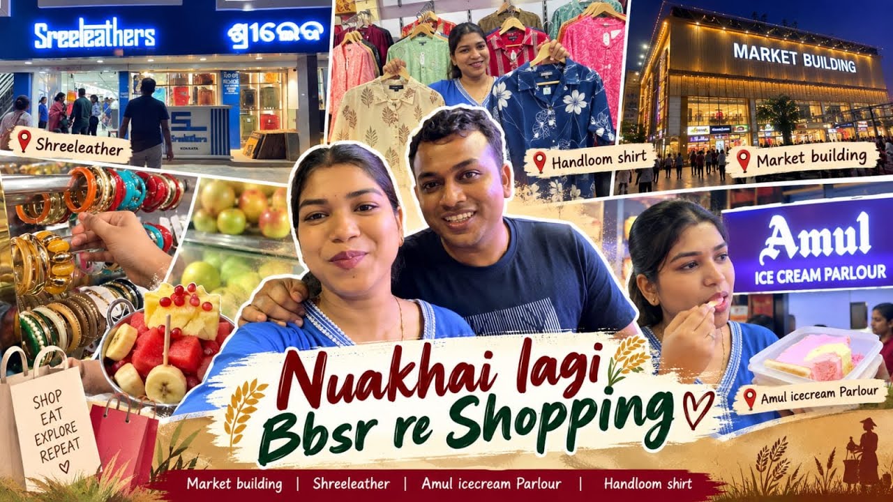 Nuakhai Shopping Vlog in Bhubaneswar