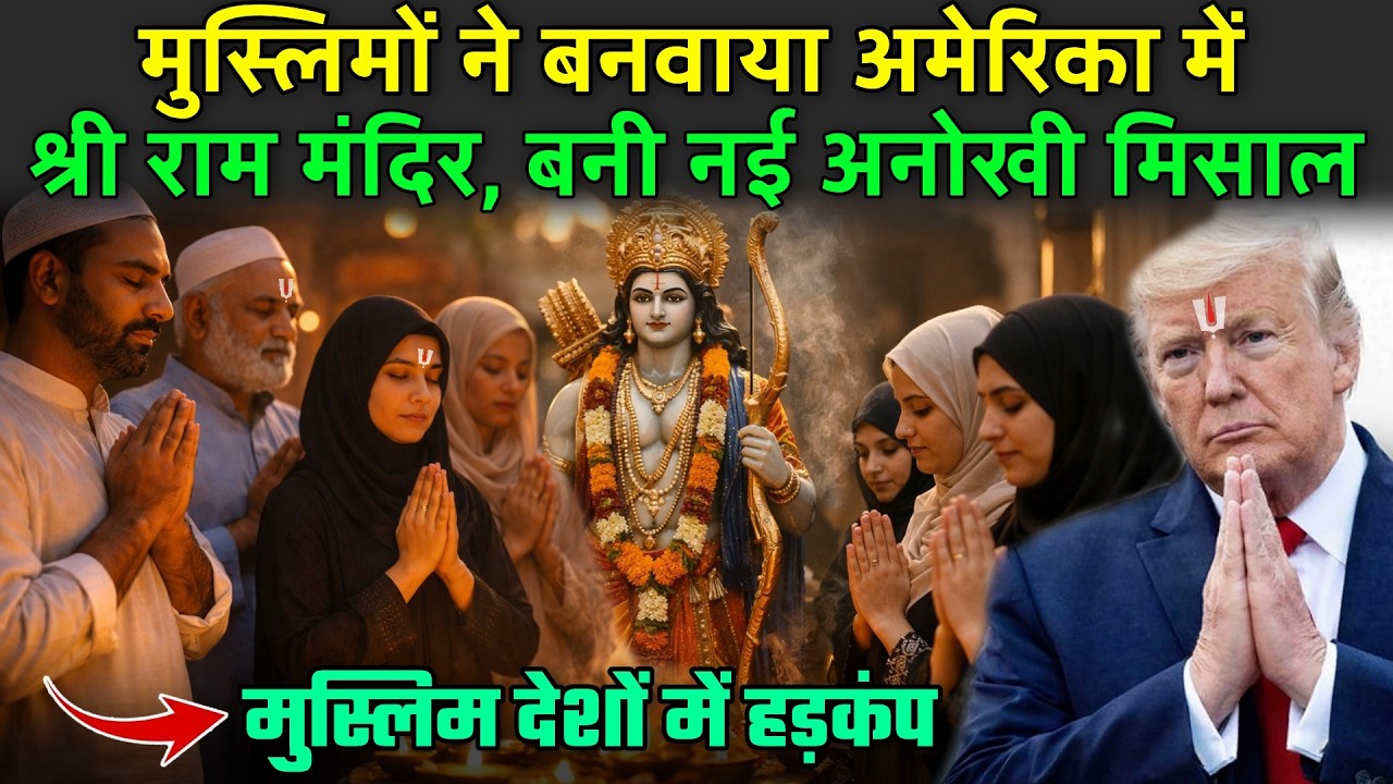 मुस्लिमों ने बनवाया अमेरिका में श्री राम मंदिर, बनी नई अनोखी मिसाल | Shri Ram Temple In America
