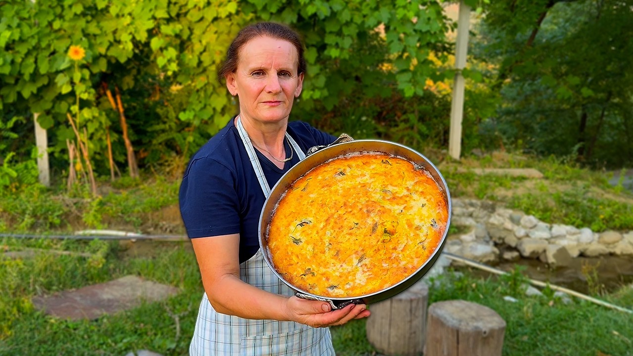 Delicious Lakror 🍲🔥 – Firepit Meat & Veggies Cooked the Albanian Village Way 🇦🇱