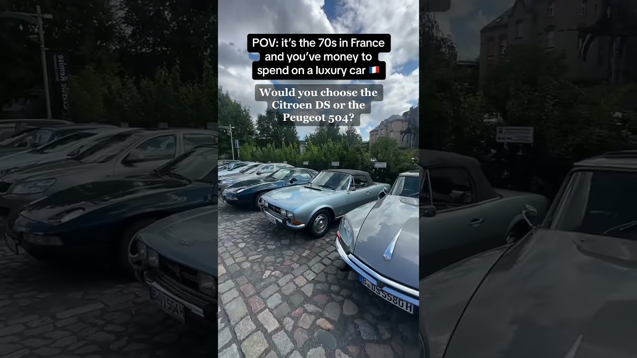 Which of these French Classic Cars would you choose? Citroen DS or Peugeot 504? 