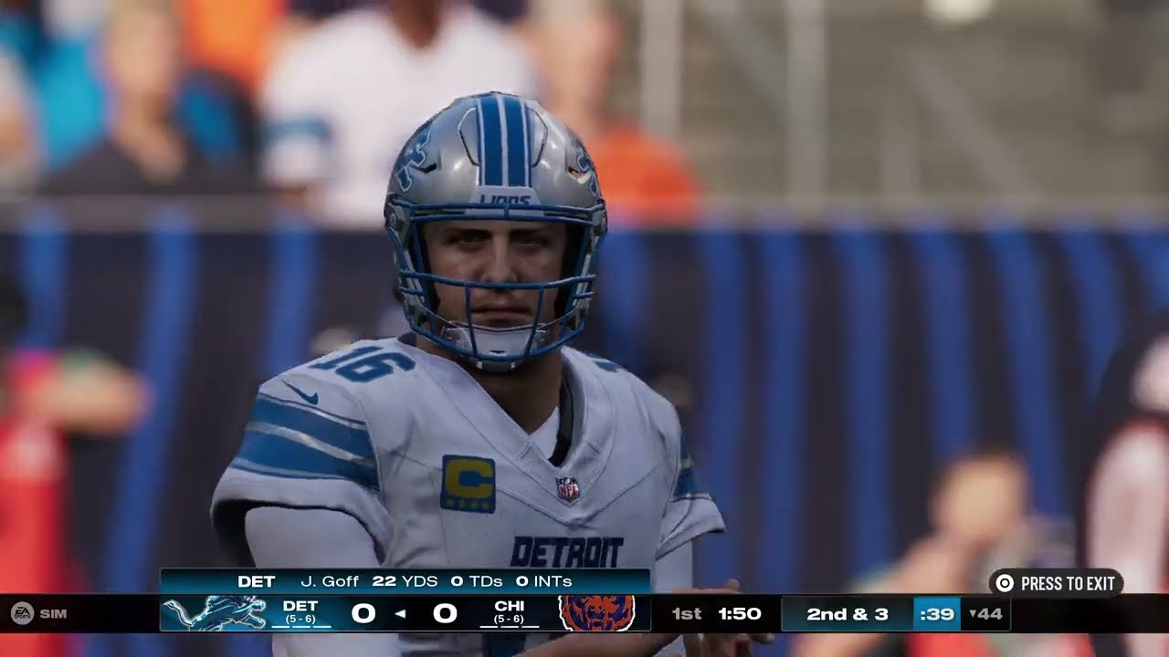 2026: Week 13 - Lions vs. Bears 1st Half