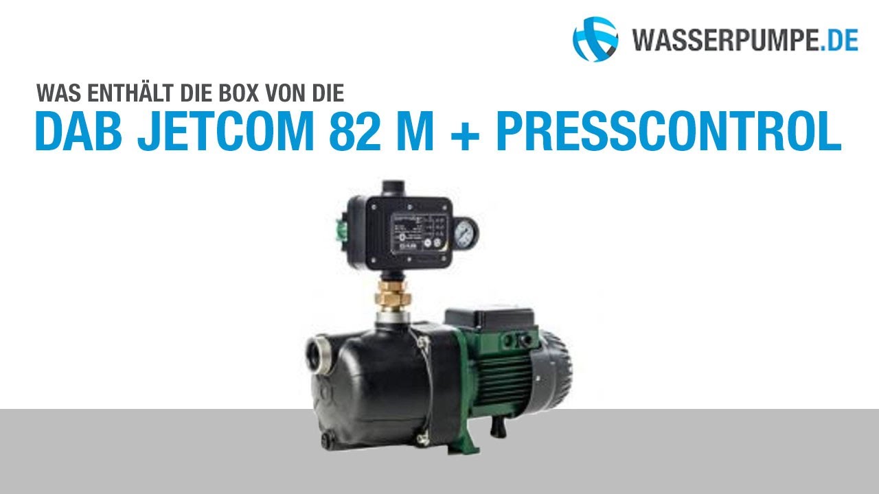 Unboxing: DAB JetCom 82M + Presscontrol Regenwasserpumpe