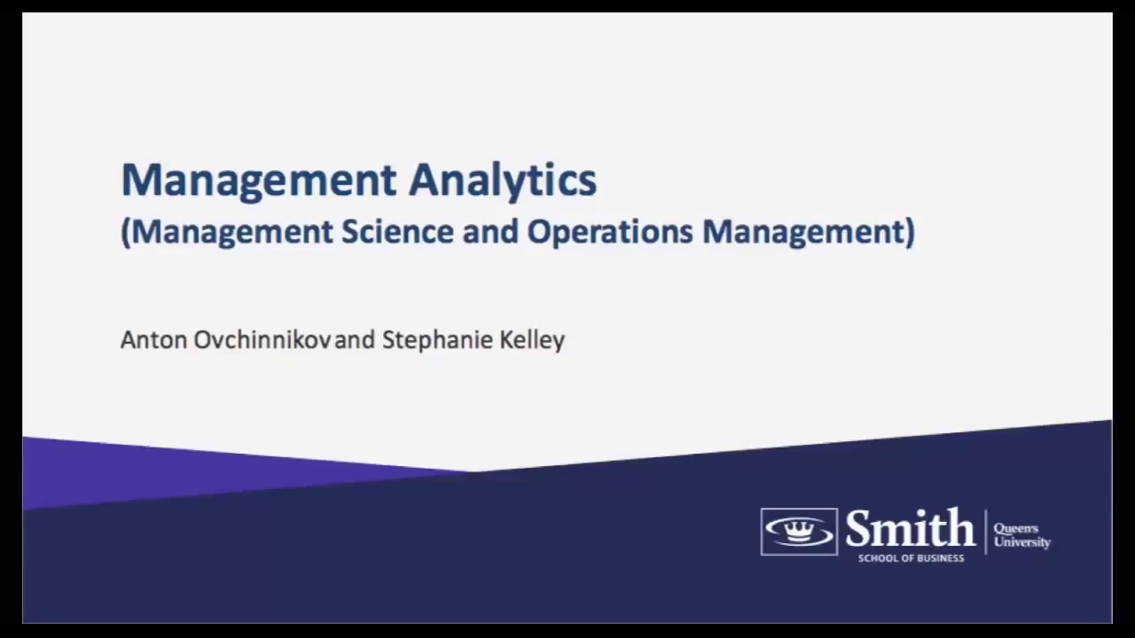 MSc/PhD in Management | Management Analytics Specialization Information Session | October 24, 2018