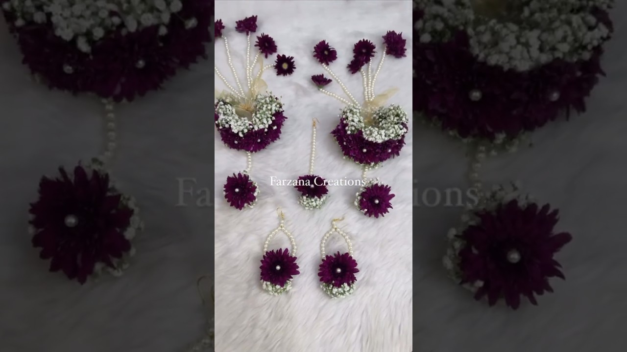 Fresh flower jewellery #floraljewelry #flowerjewellery #haldi #jewellery