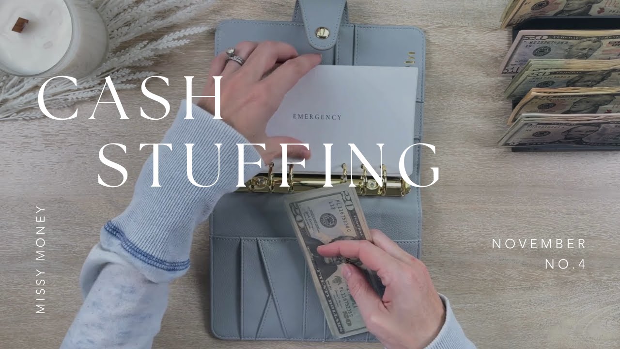 Cash Stuffing $1,085 | November No. 4 | Sinking Funds + Savings Challenges