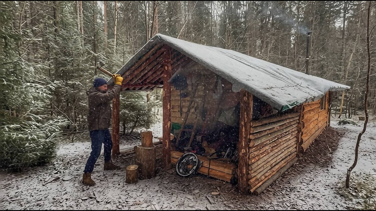 It became very cold at night, and the next day a snow storm began
