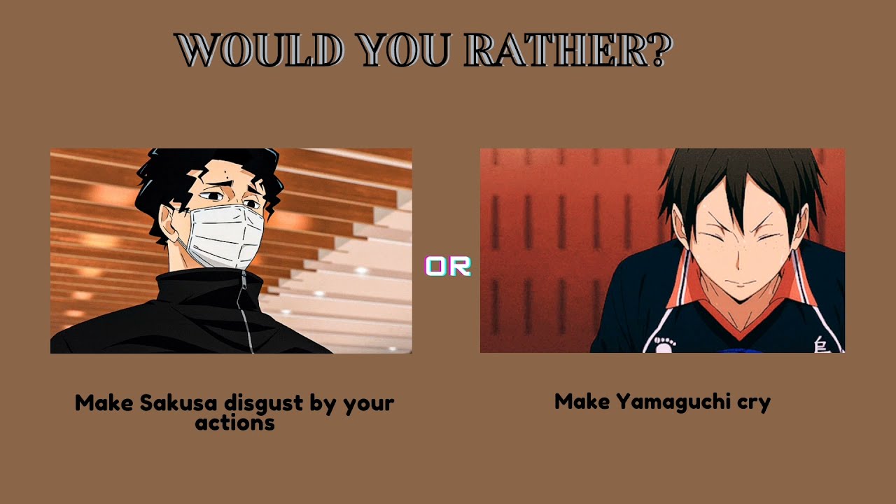 Would You Rather | Haikyuu Game