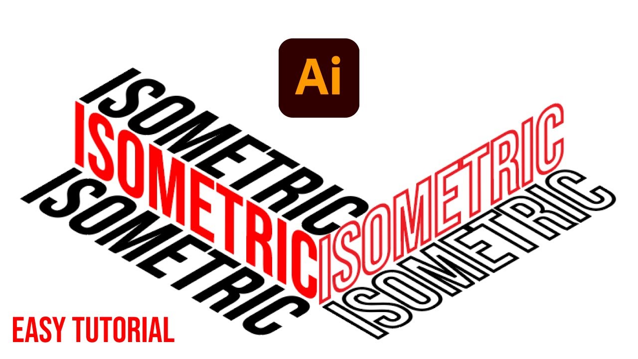 Isometric Text Effect | Adobe Illustrator Tutorial